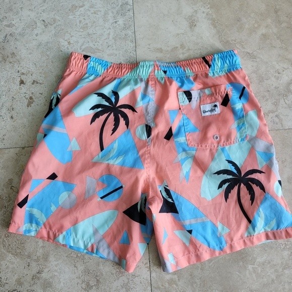 BOARDIES Geo Palm Swim Trunks Men's Size Large *EUC* - Picture 4 of 6